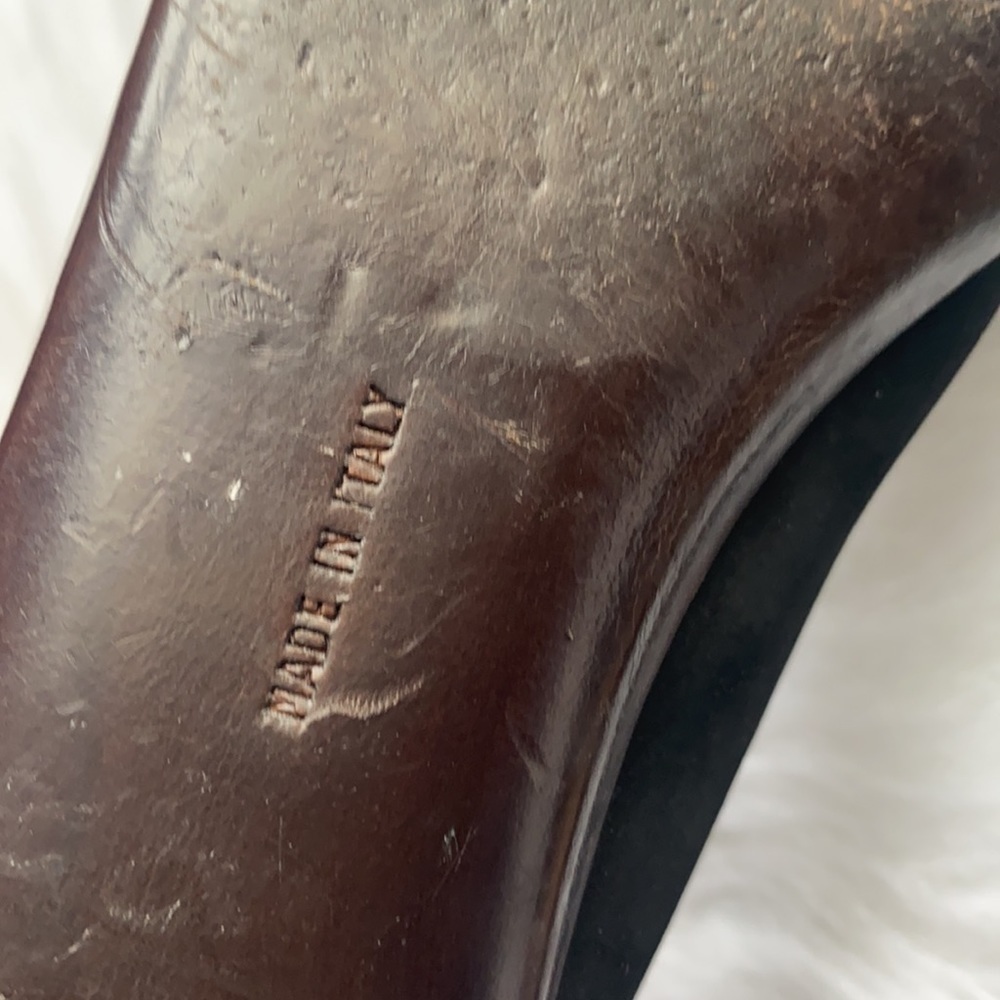 SALVATORE FERRAGAMO leather shoes sz:7.5 - Picture 4 of 5